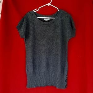 Wet paint knit blouse